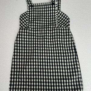 NWT Francesca's Monochrome Tweed Plaid Dress